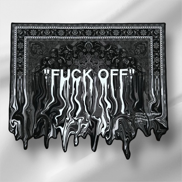 ๐ ๐ฃ๏ธFxCKYoURBRaND "FxCK oFF" distorted RuG๐๐ฝ - Picture 4 of 5